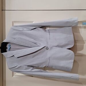 Antonio Melani Blue and White Pin Striped Blazer